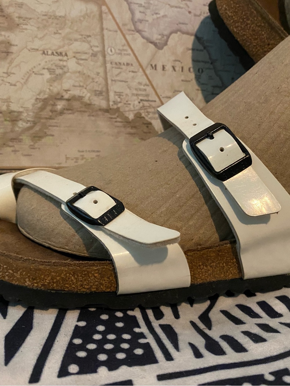 Pre-owned Birkenstock Mayari Sandal in White Sz 39/8 Women’s